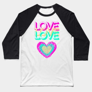 Love brightly 80s Baseball T-Shirt